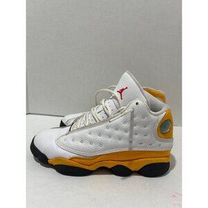 Jordan 13 Sneakers high top 13 Del Sol 2022 size 5Y white yellow leather retro
